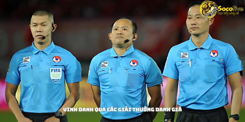 Sự cống hiến của trọng tài Trần Đình Tịnh vinh danh qua các giải thưởng